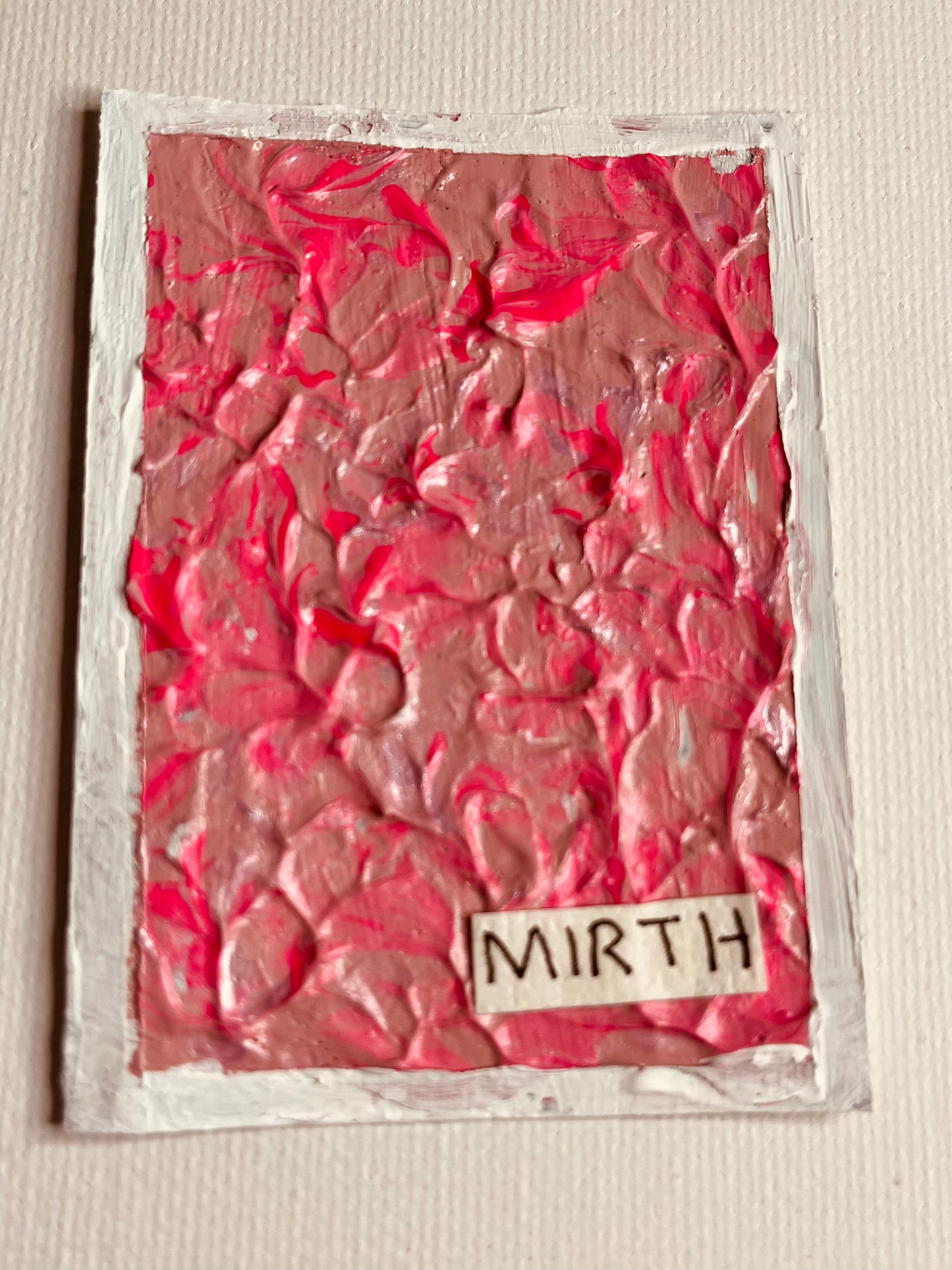 ACEO - Pink Industrial Art - Mirth