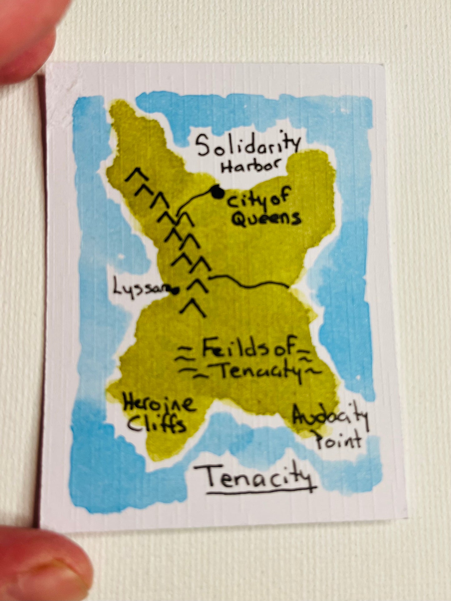 ACEO - Feminist Island - Tenacity