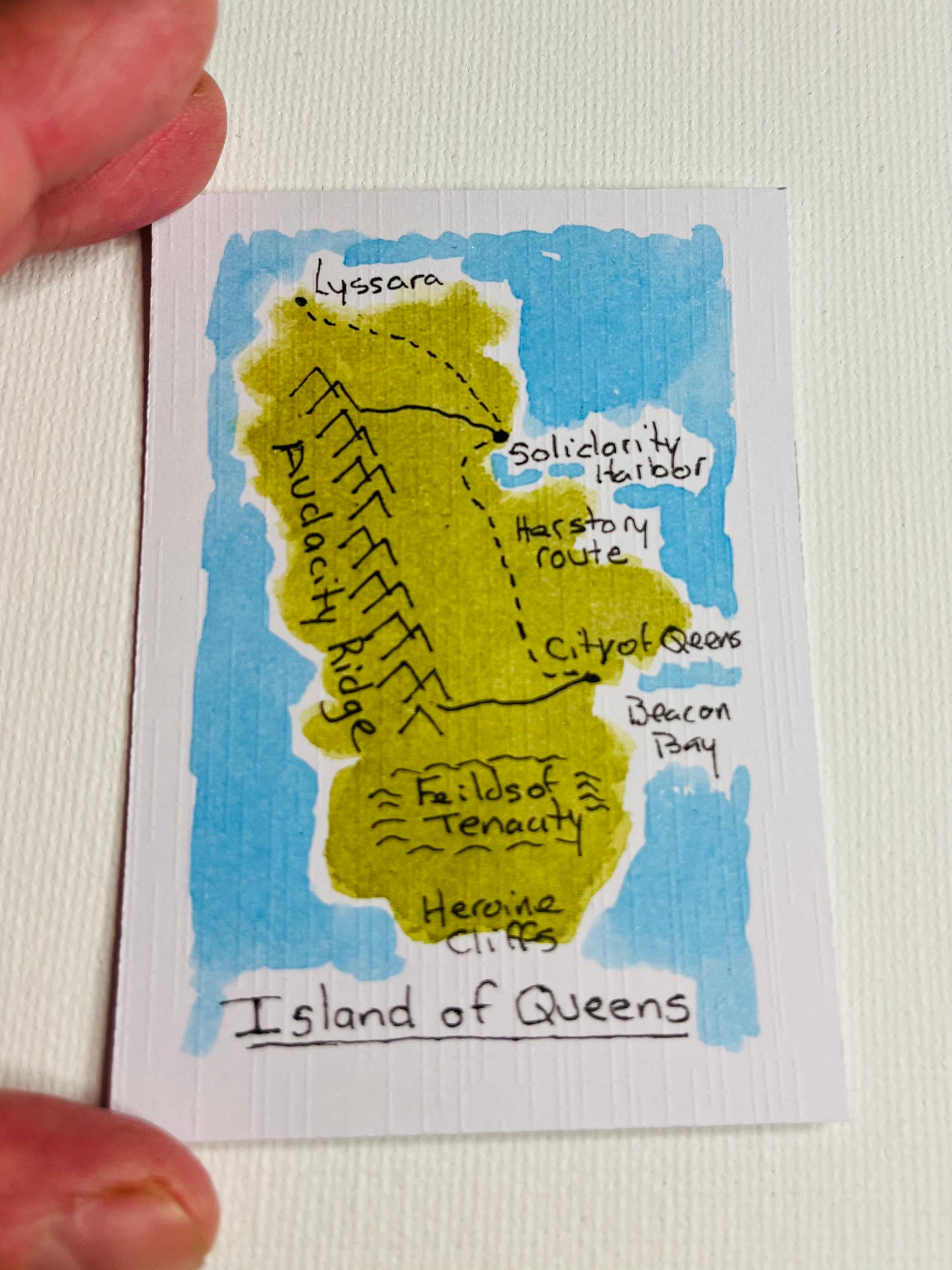 ACEO - Feminist Island: Island of Queens