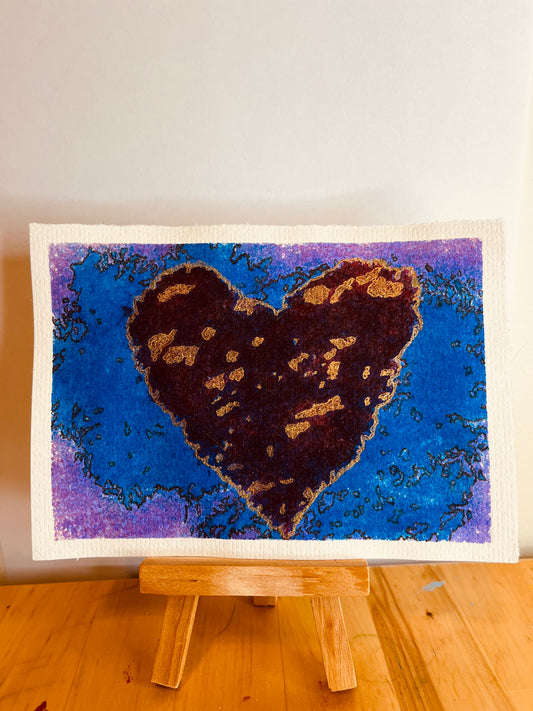 Industrial Heart Postcard Art