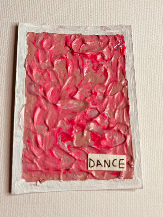 ACEO - Pink Industrial Art - Dance