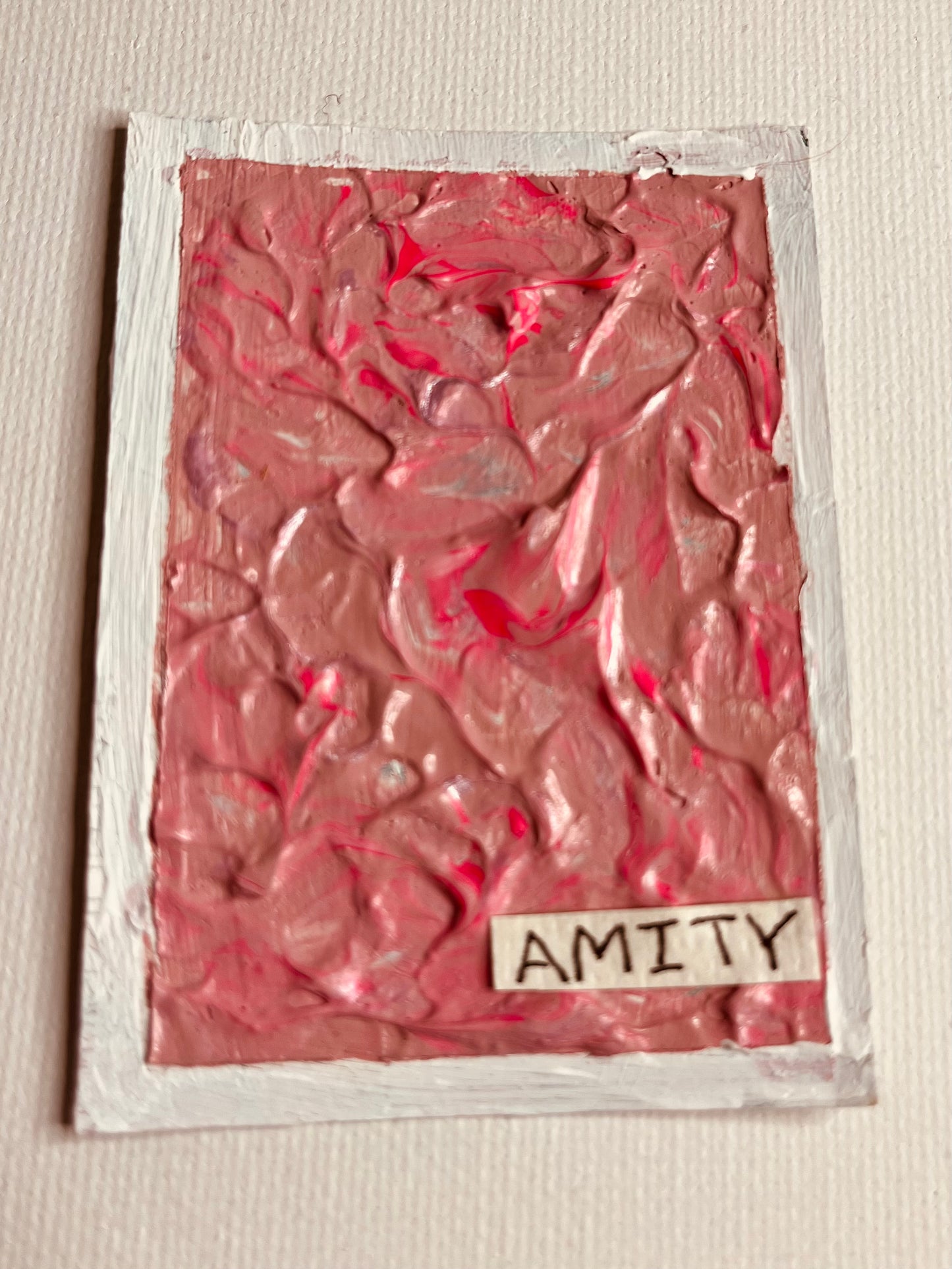 ACEO - Pink Industrial Art - Amity