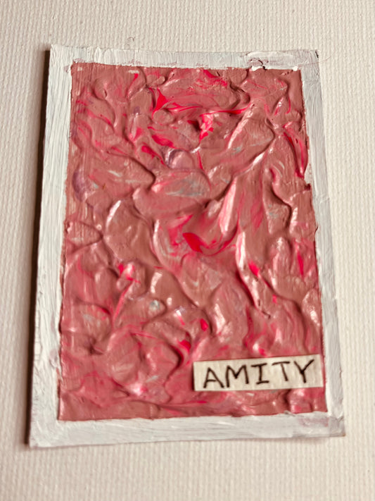 ACEO - Pink Industrial Art - Amity
