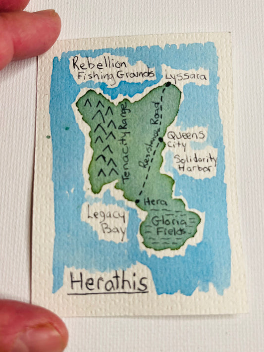ACEO - Feminist Island - Herathis
